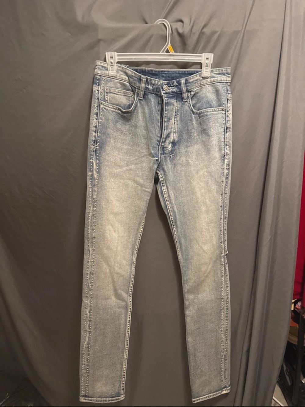 Ksubi Light Wash Slim Jeans - Faded Blue